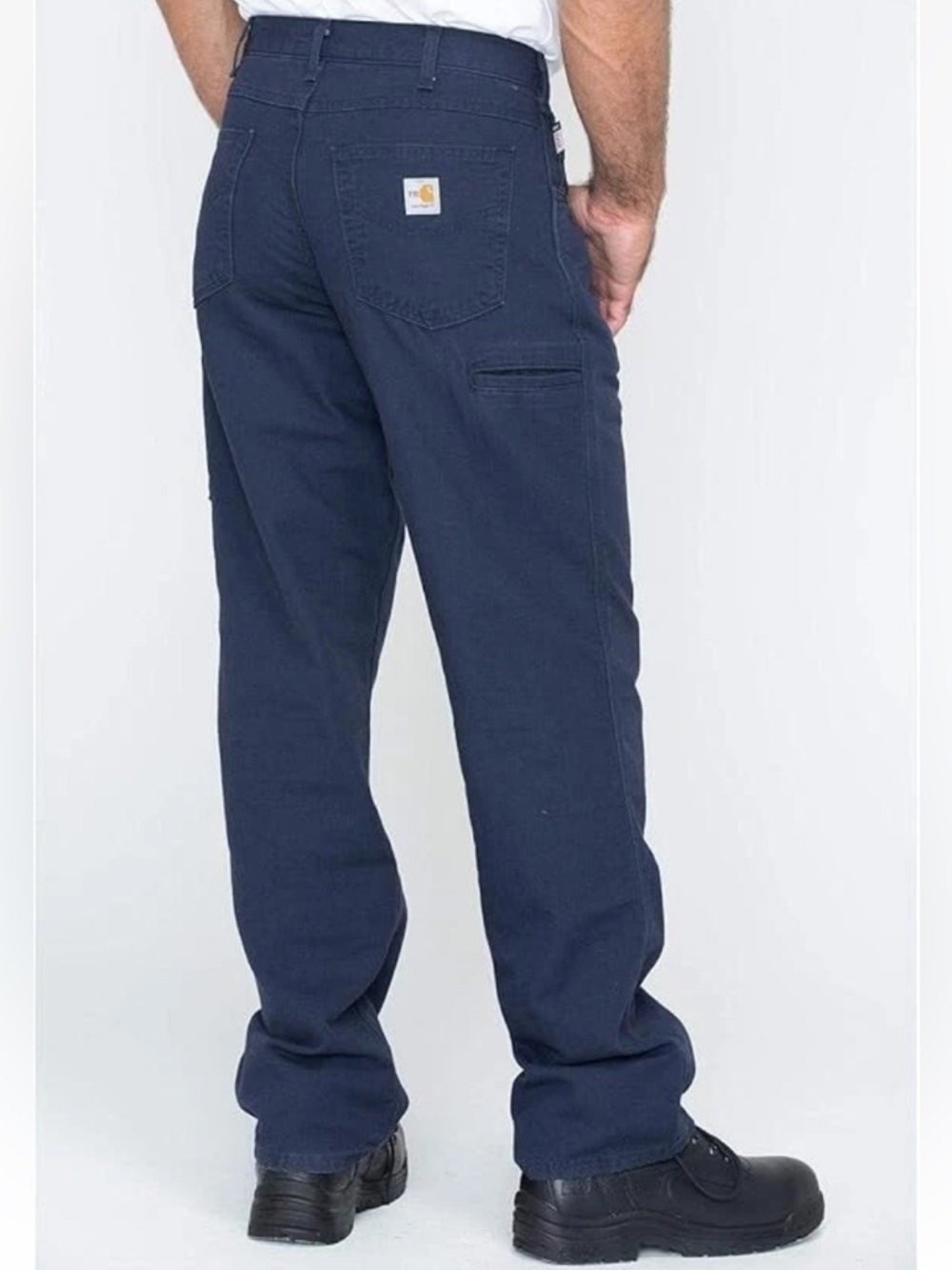 Carhartt Mens NWT Navy Flame Resistant Cat 2 Canvas Work Pants Lot( x2) 38 X 32 - Picture 2 of 15
